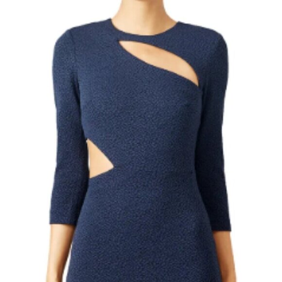 Elizabeth & James Navy Sheath Dress w/ Chic Cutouts – Bergdorf Goodman Exclusive - Picture 2 of 16